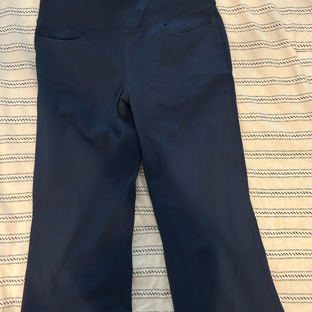 Navy Blue Wide-Leg Pants
